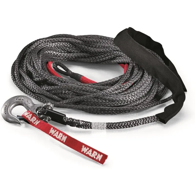 WARN 88468 Spydura Synthetic Winch Cable Rope with Swivel Hook End: 3/8