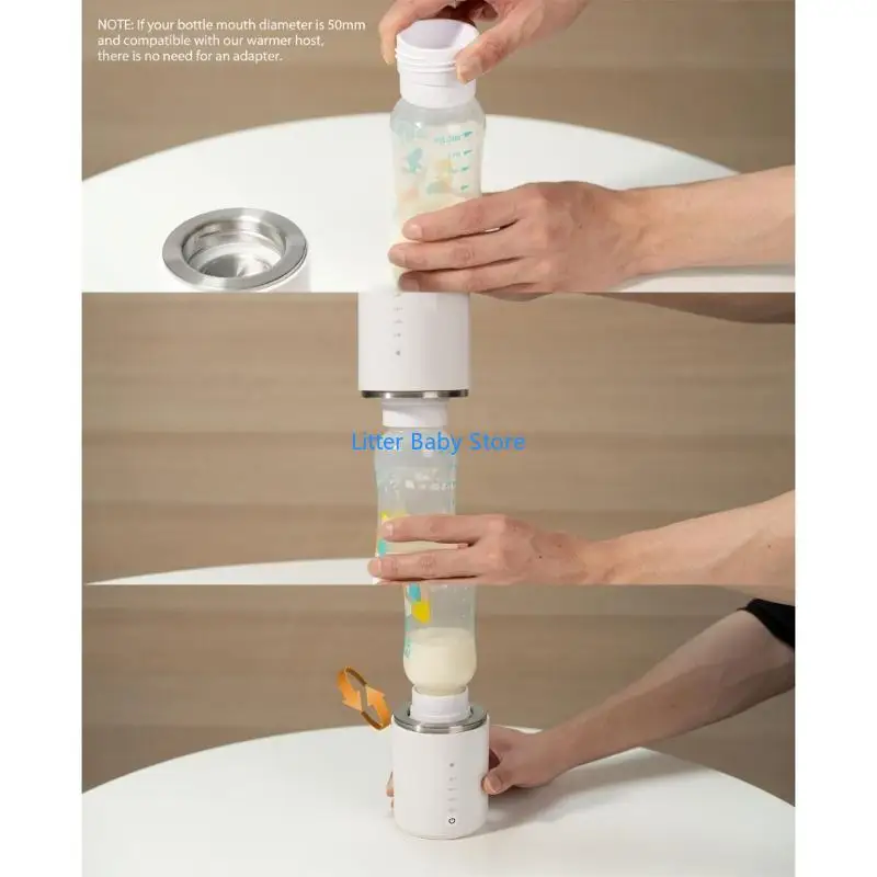 N80C المحمولة زجاجة الطفل دفئا زجاجة كهربائية دفئا USB قابلة للشحن خفيفة الوزن ومناسبة للسفر للسفر المنزلي