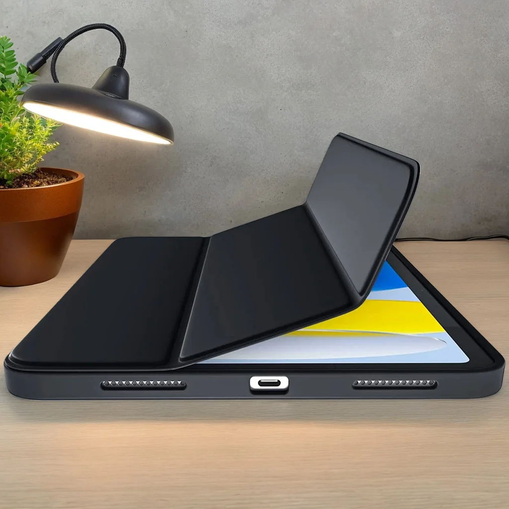 Magnetic Case for iPad (A16) 11 2025 11th Generation /10th Generation 10.9 2022 Tri-fold Stand Flip Cover Soft TPU Back Shell
