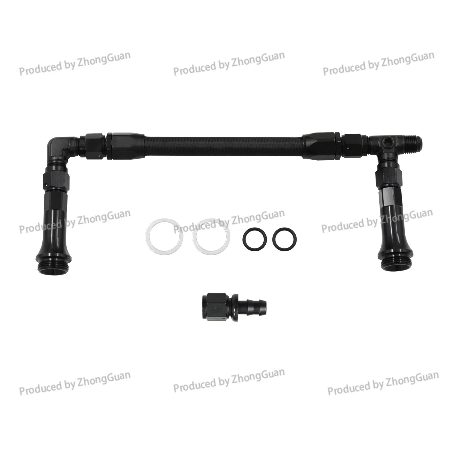 AN6 Dual Feed Carburetor Braided Nylon Fuel Line Dual Pump Compatible with 4150 Base Carburetor