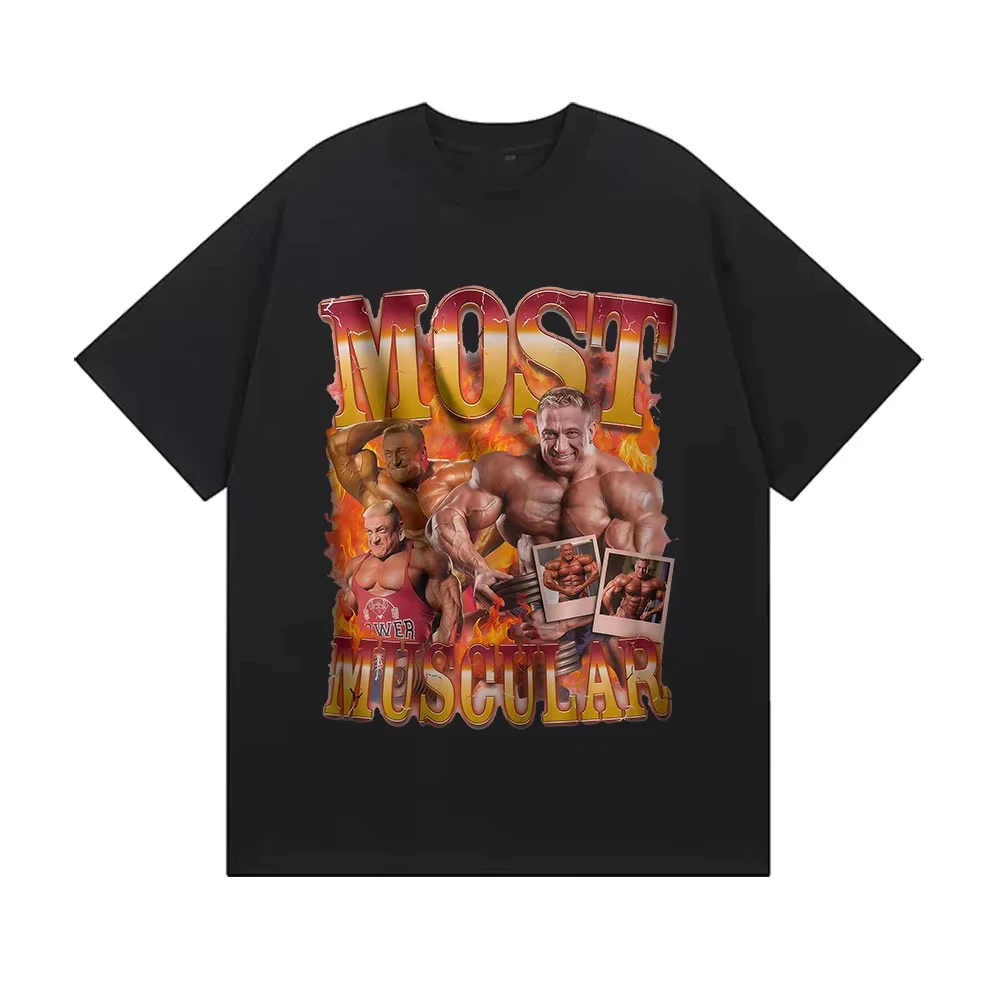 

Markus Ruhl Gym Funny Meme T Shirt Men Vintage High Quality Fashion T-shirts Women Casual Cotton Short Sleeve T-shirt Streetwear