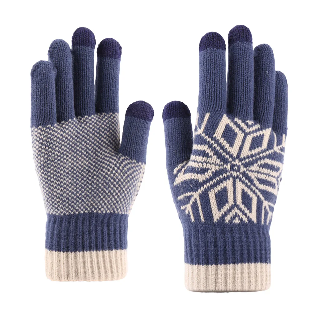 

Warm Gloves Winter Men Touch Screen Man for The Touchscreen Knitted Keep