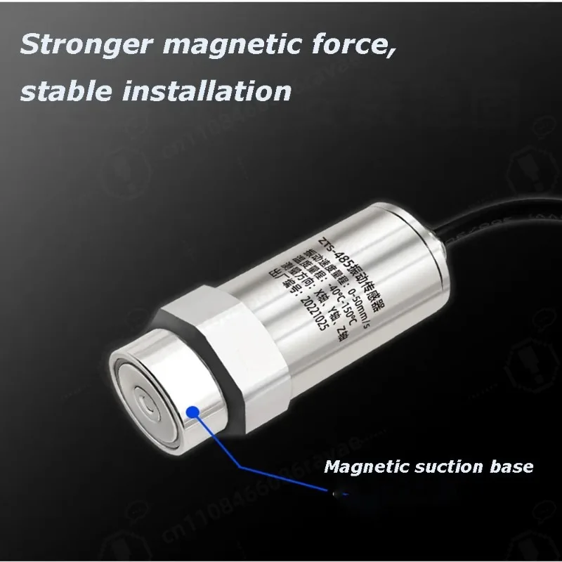 Single/Three Axis Temperature Vibration Transmitter Wireless Sensor Thread & Magnetic Mount RS485 Analog Output Detector