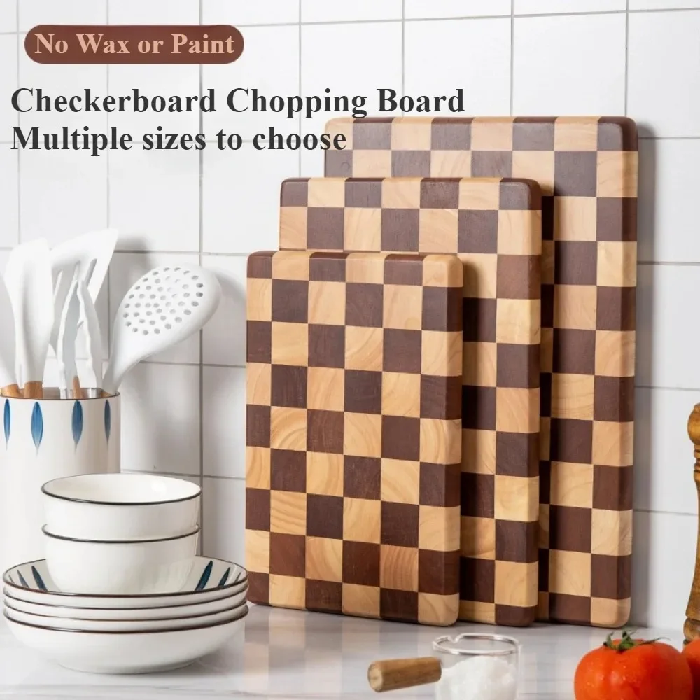 

Solid Wood Cutting Board Household Tray Mosaic Simple Cutting Board Fruit Solid Wood Cutting Board Creative Mosaic Cutting Board