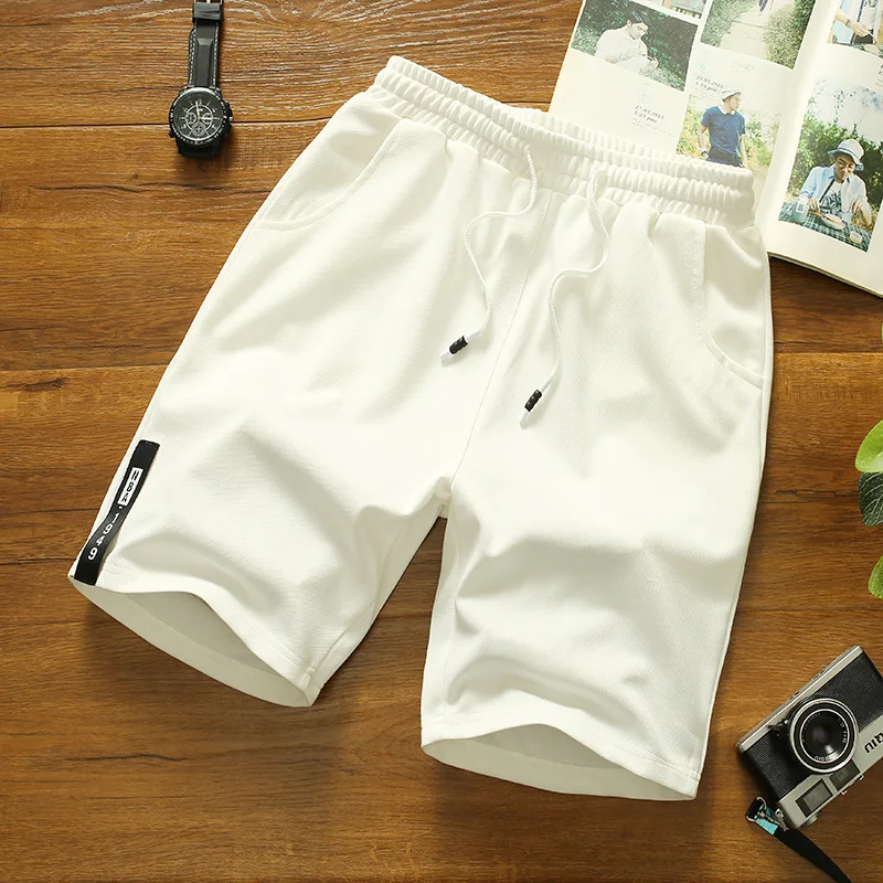 New 2021 summer beach pants men\'s mid-pants casual shorts men\'s 5-point pants trend