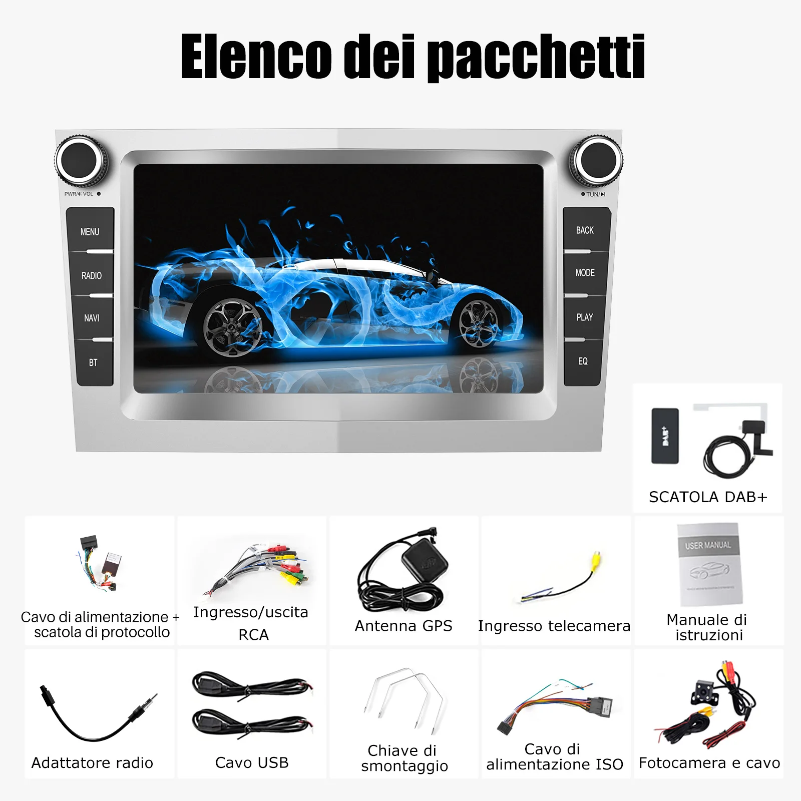 ESSGOO 2 Din 7 inch Android 15 Autoradio CarPlay Voor Opel Astra H G J Zafira B Corsa C D Antara Vectra Vivaro GPS Autoradio ﻿