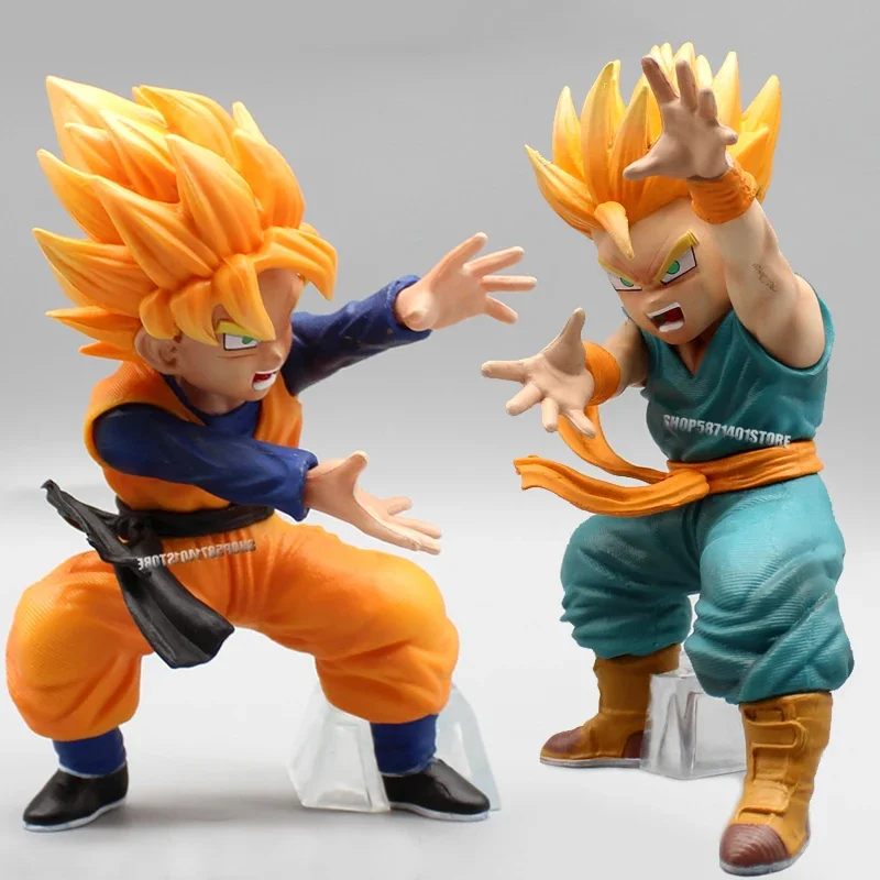 Anime Dragon Ball Z Figure Son Gohan Trunks Action Figures 15cm PVC Collection Statue Comic Model Ornaments Doll Toys for Gifts