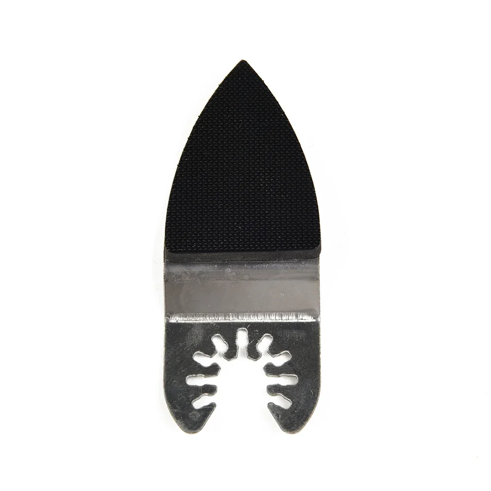 

Base Sanding Pad Grooves Slots Stainless Steel 1Pc 81.5*7mm Black Finger Sanding Oscillating Finger Accessories