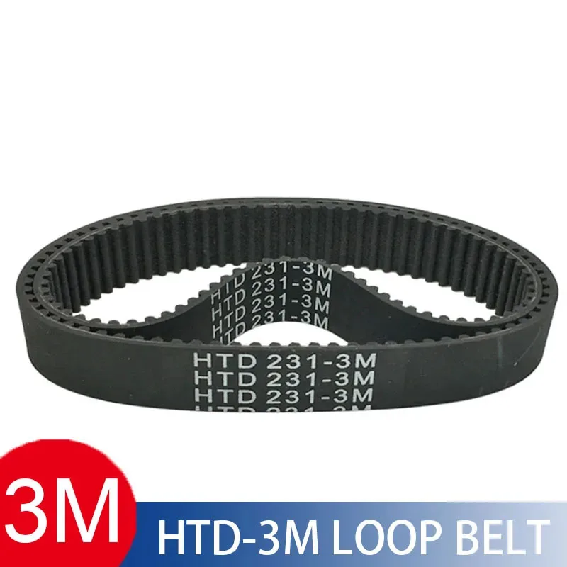 Closed Loop Timing Belt Drive Belts Pitch 3mm C=117 120 126 129 135 138 141 144mm Customized Width 6/9mm HTD3M