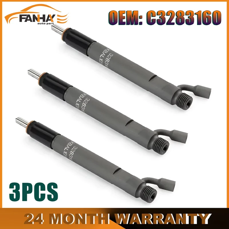 

3PCS New Fuel Injectors Fit C3283160 3283160 For C8.3L 6C 6CT 6CTA 6CTAA Car Accessories