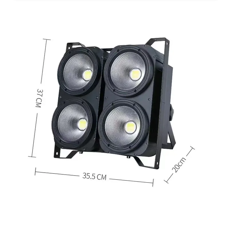4light 1Case 4 Eyes100W Par Light Audience Blinder Combination DMX Stage Light LED Cold Warm White Light Wedding Party DJ Disco