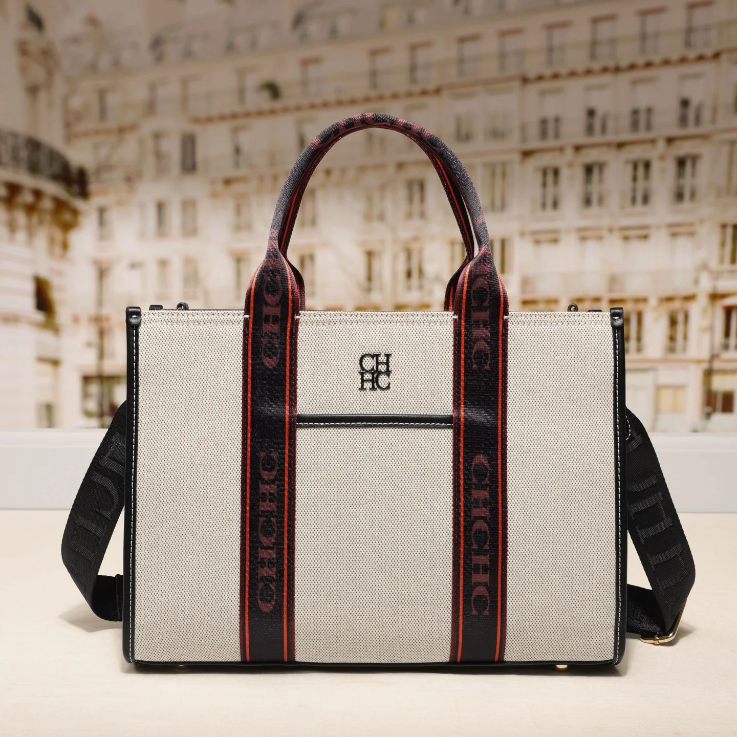 

CH Fashion Canvas Tote Bag Simple Classic Style Design Large Capacity 2025 New Multifunctional Women's Shoulder Bag