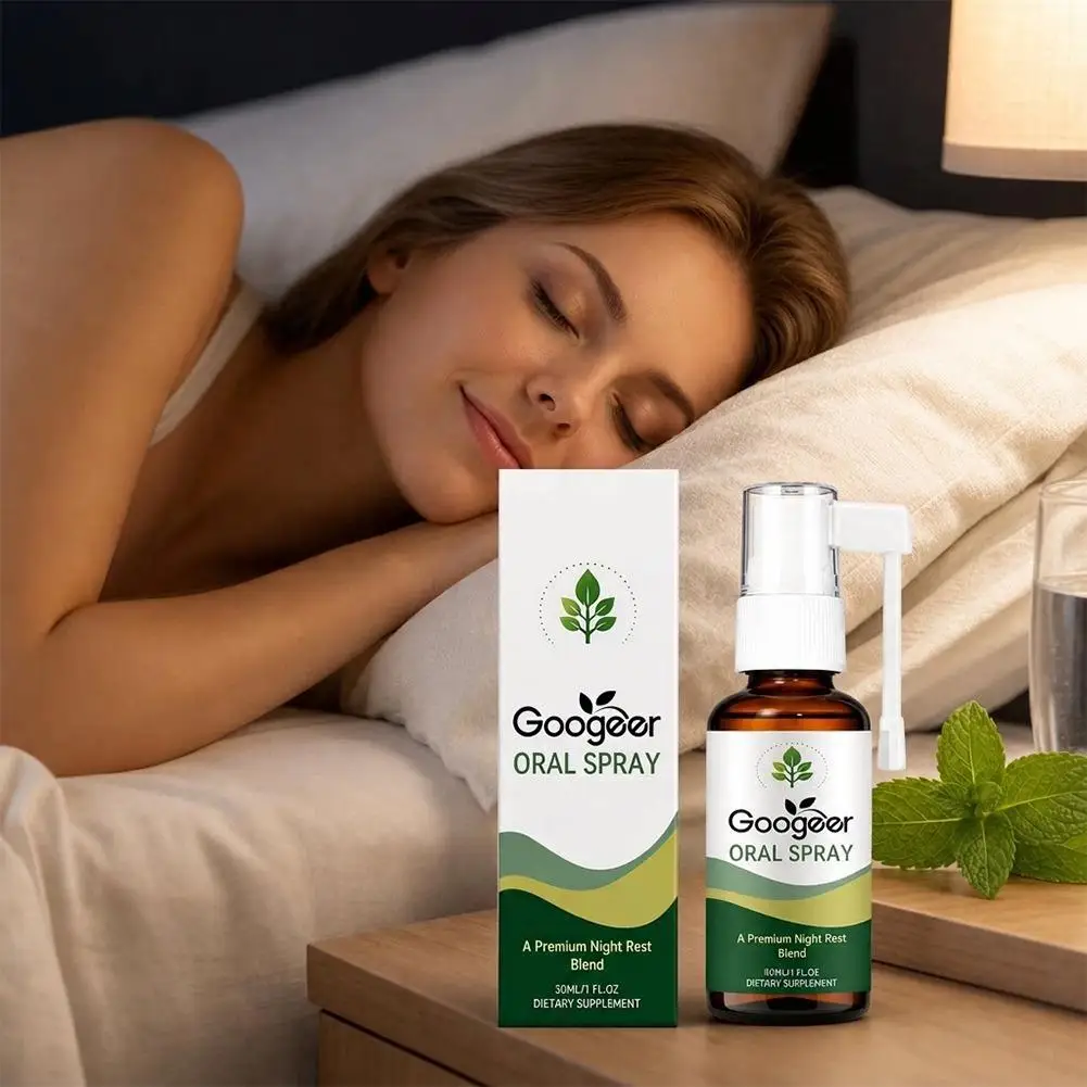 Googeer Nighttime Rest Blend Wellness Spray,30ml Sleep Assist Spray for Quieter Nights Use,Natural Herb Extraction Health Spray