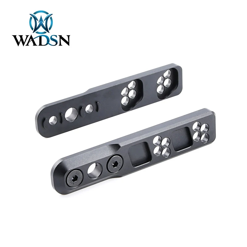 WADSN Inline Side Flashlight Mounting Base Mlok Keymod Airsoft Hand Guard Rail SF M300 M600 Weapon Light Mount Base Accessories