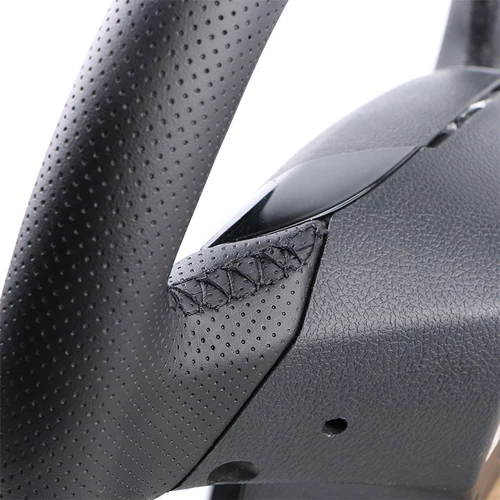 Imagen 2 del producto Cubierta trenzada personalizada para volante de coche, envoltura de cuero cosida a mano para Renault Clio 4 (IV) Kaptur Captur 2016-2019