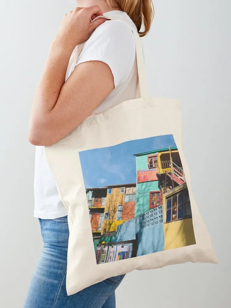 Buenos Aires colorful neighborhood Tote Bag sacs de shopping custom canvas bag hand bags Large bags for women Tote Bag