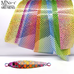 10Colors/Pack Fish Scale Lure Colored Laser Paper Film None Sticker Jig Hard Bait DIY Fishing Lure Accessories