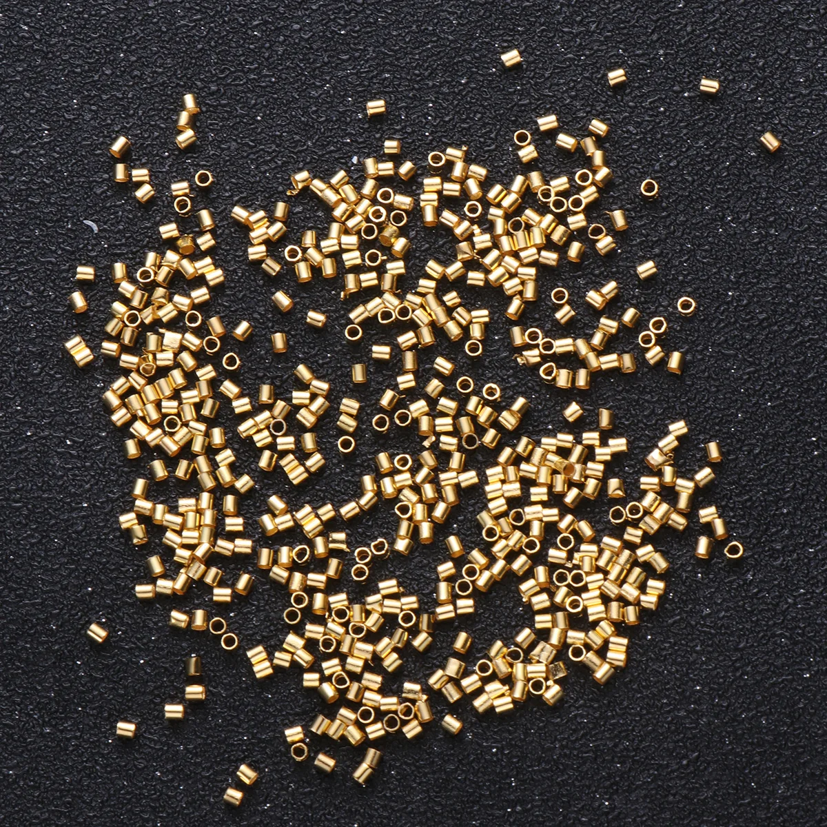 

Copper Tube Beads 1.5Mm Inner Hole Smooth Durable Spacers For Diy Jewelry Making Bracelet Necklace Keyring Decor Golden