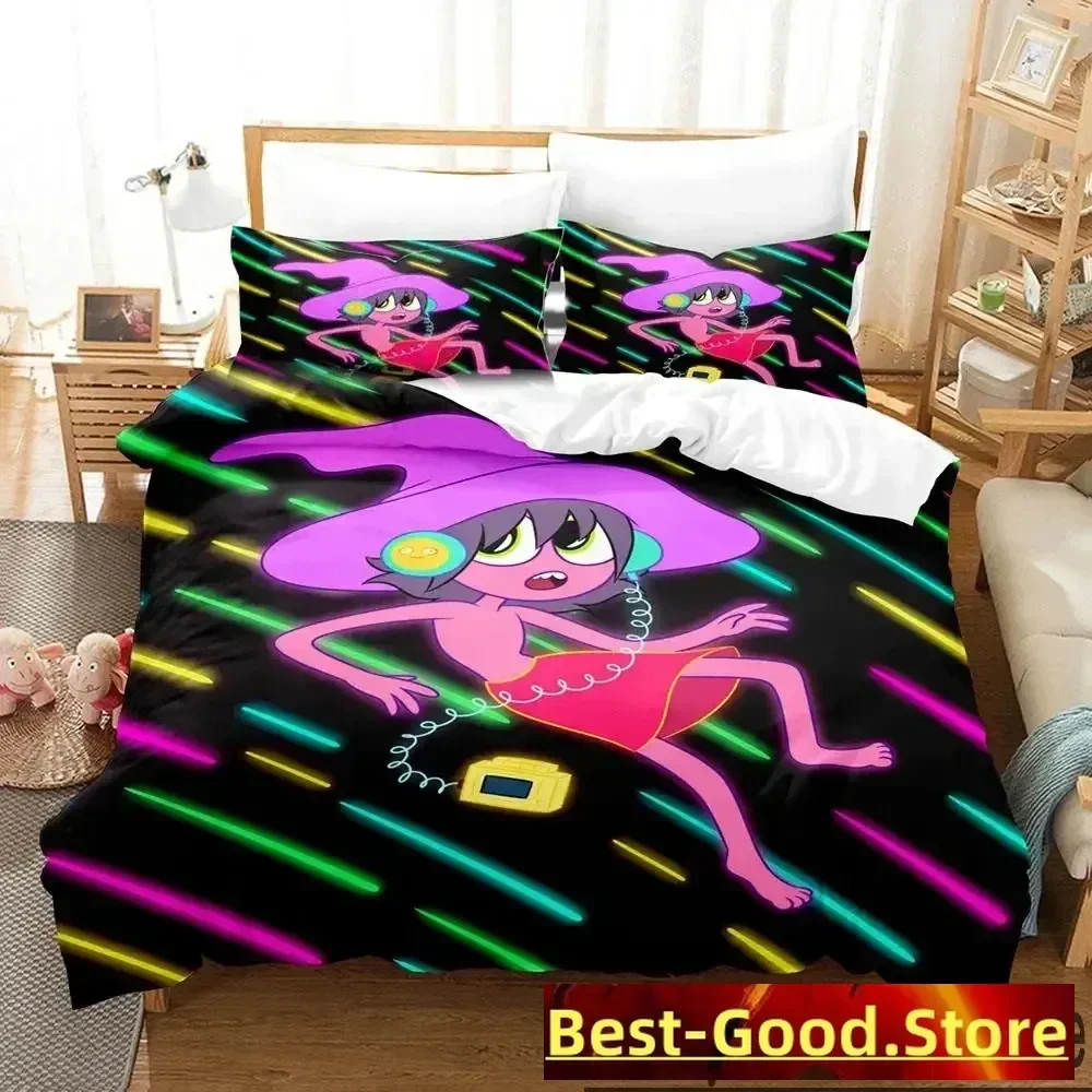 

3D The Midnight Gospel Parallel Bars Bedding Set Duvet Cover Bed Set Quilt Cover Pillowcase Comforter king Queen Size Boys Adult