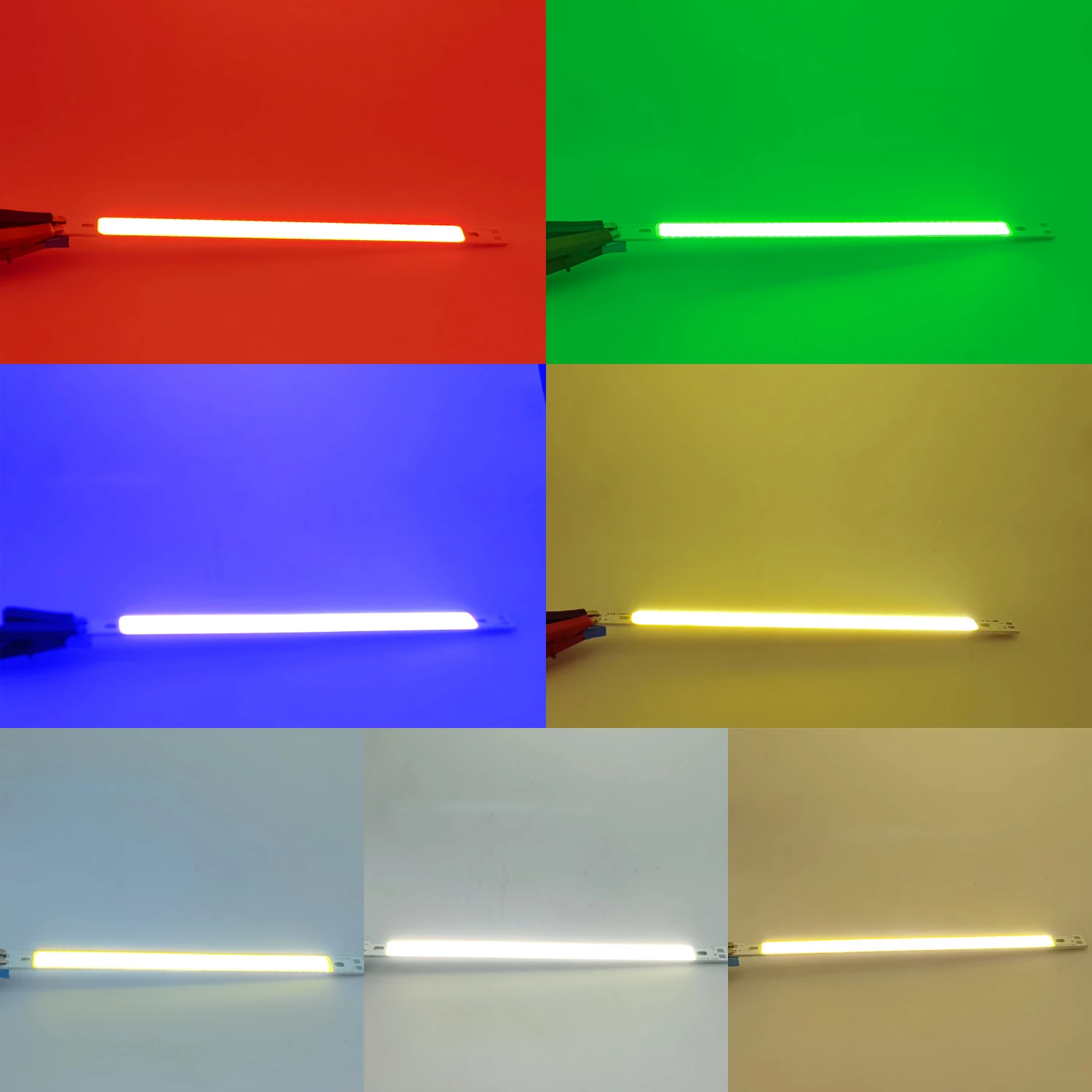 SUMBULBS 200x10mm DC12V COB Bar Light Strip Source 10cm 10W Lamps Blue Green Red Warm Cool White Yellow LED 200mm Bulb