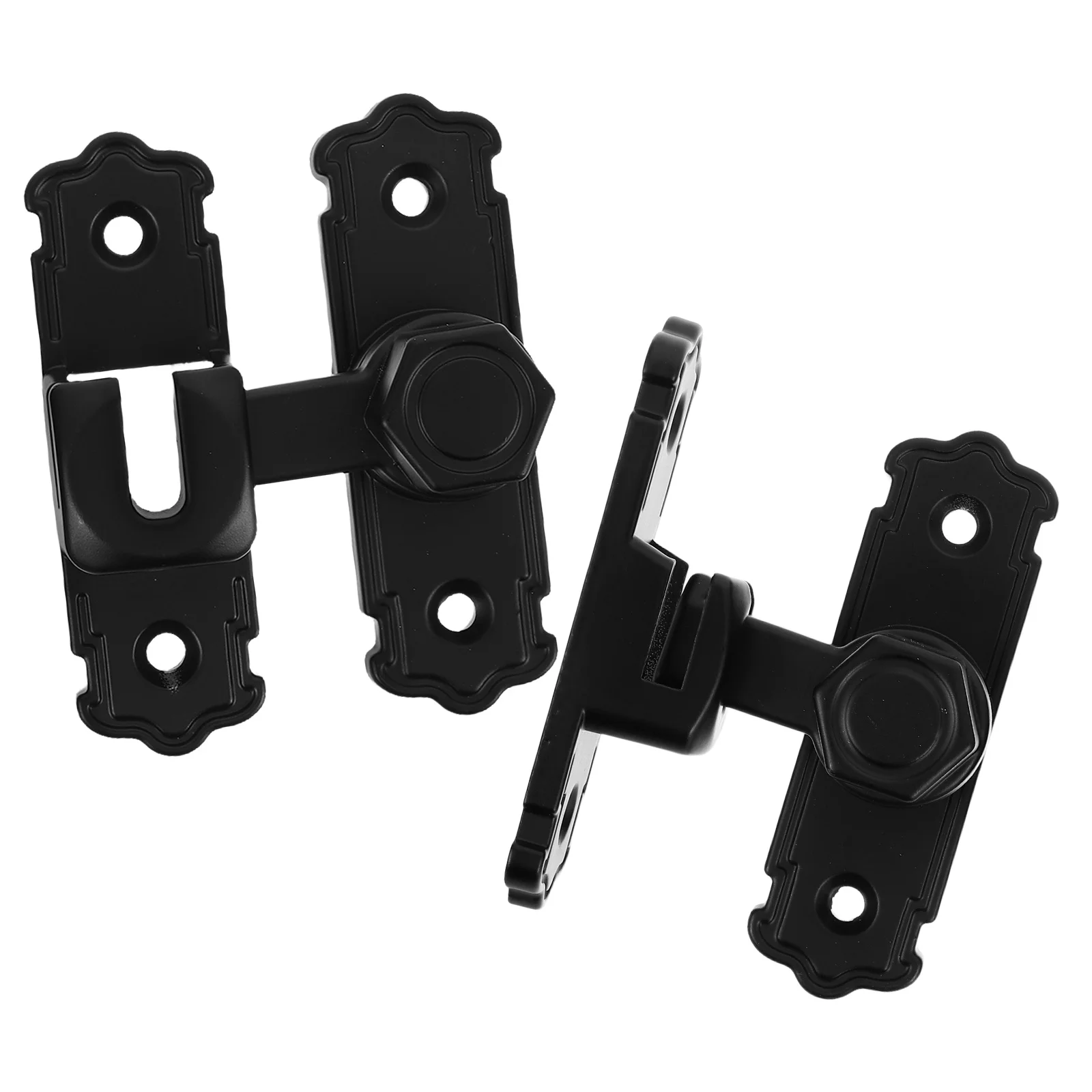 

2pcs Stainless Steel Door Latch 90-Degree Swivel Bolt For Bathroom Privacy Lock No Drill Installation Interior Door Catch