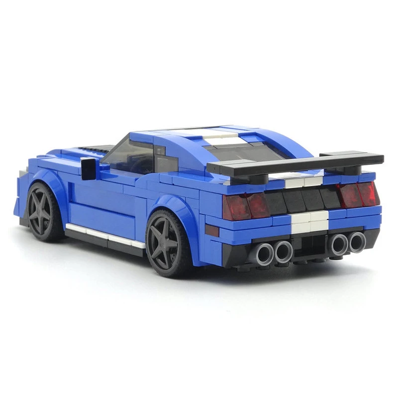 

MOC 8-Wide Speed Classic Muscle Car Model GT Style DIY Building Blocks Educational Toy