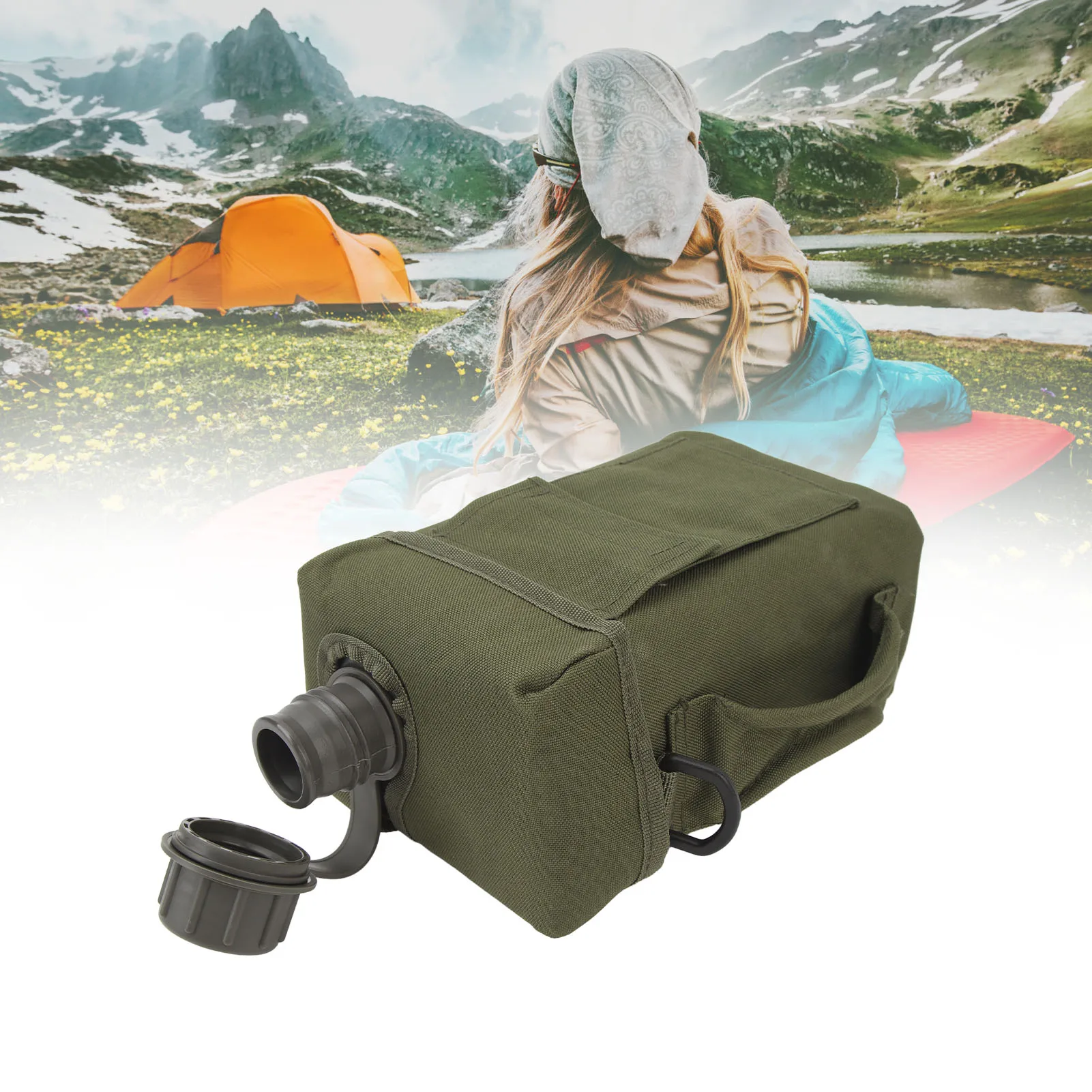 Hiking Bottle Insulated Water Bottle Insulated Water Bottle Portable 2L Large Capacity Outdoor Water Flask Jug for Riding Hiking
