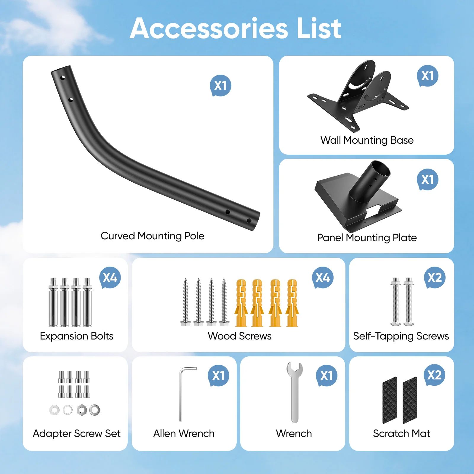 360° Adjustable Mounting Bracket Compatible with Starlink Gen3 V3 Standard Dish for Roof Wall Outdoor Installation