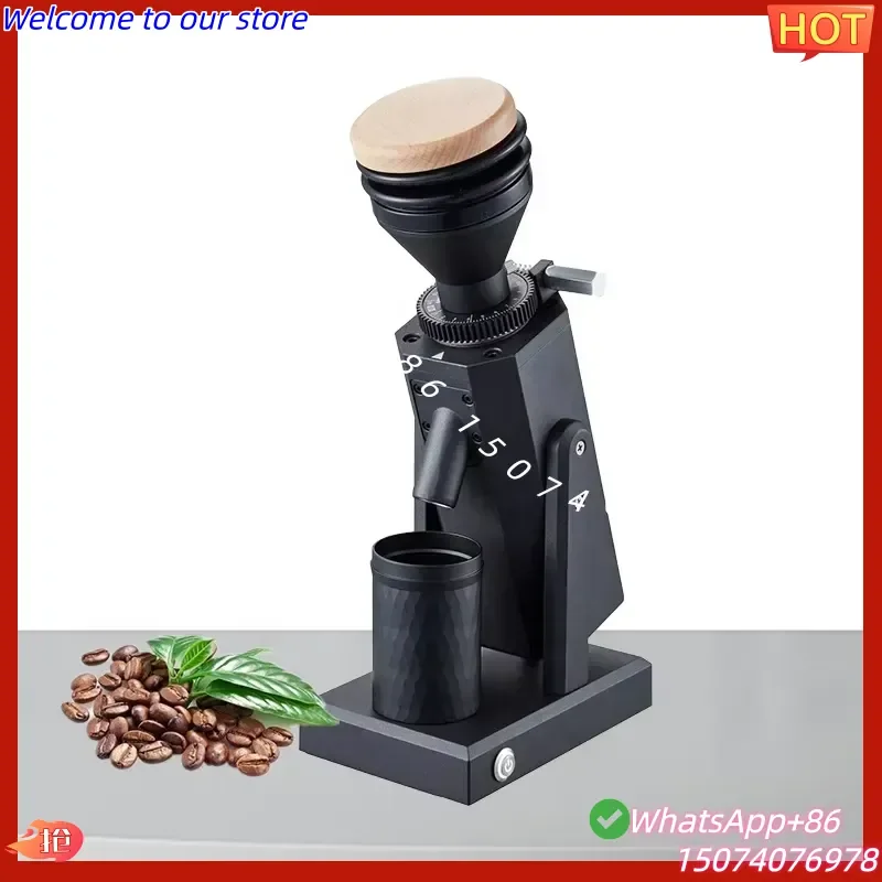2026 New Design Adjustment Portable Titanium Conical Burr Electric Mill Espresso Blowing Hopper Coffee Bean Grinders
