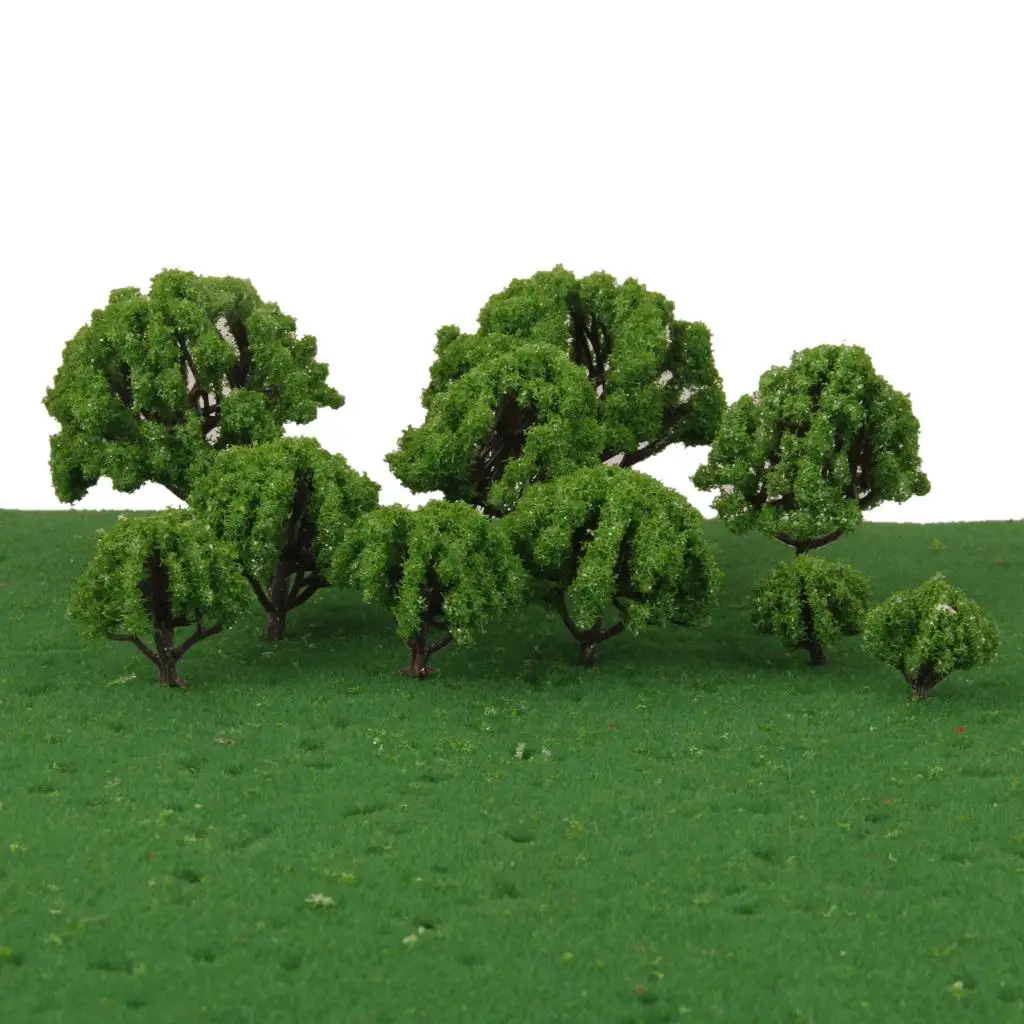 10 pcs 1: 100-1: 500 Model Railway Landscapes Old Model Trees Tree