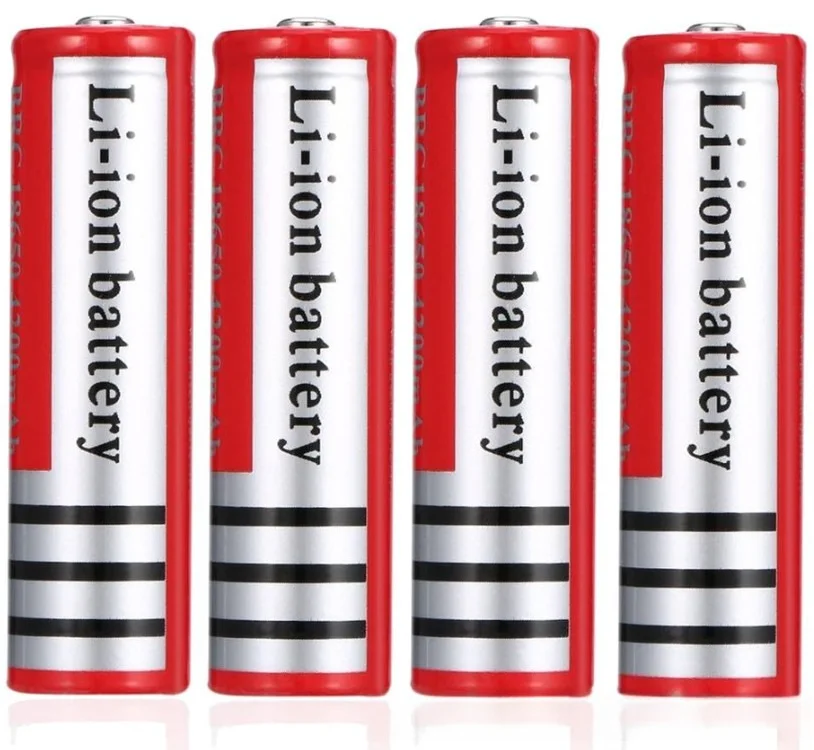 Batterie Lithium-ion Rechargeable 4800mAh 18650, 3.7V, avec pointe supérieure, cellule d'alimentation haute capacité pour lampe frontale/Vape/jouets, 6 pièces