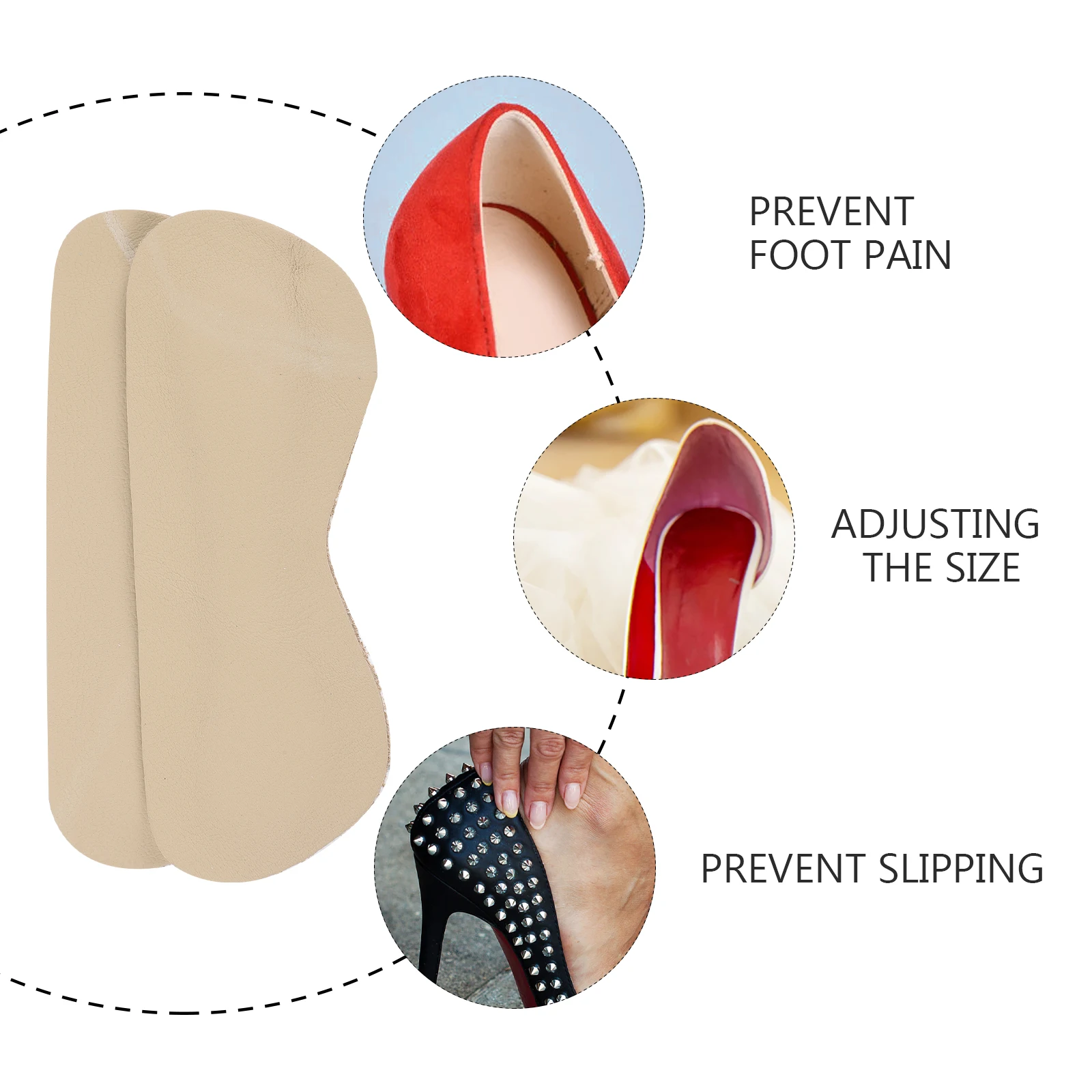 

Heel Grips Back Cushion Protectors Comfortable Anti Slip Padded Heel Pads Strong Adhesive Free Size Fits Most Shoes Prevents