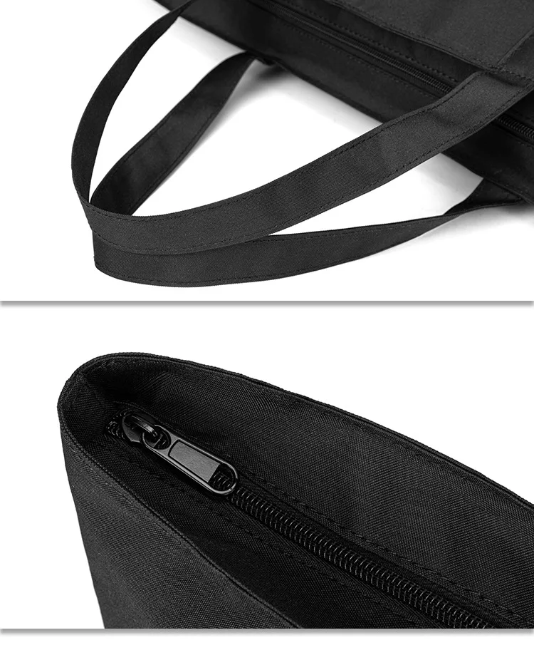 Borsa A Tracolla Giapponese In Ecopelle Nera, Grande Capacità, Stile Uniforme, Per Pendolari E Laptop, Con Punti Per Accessori