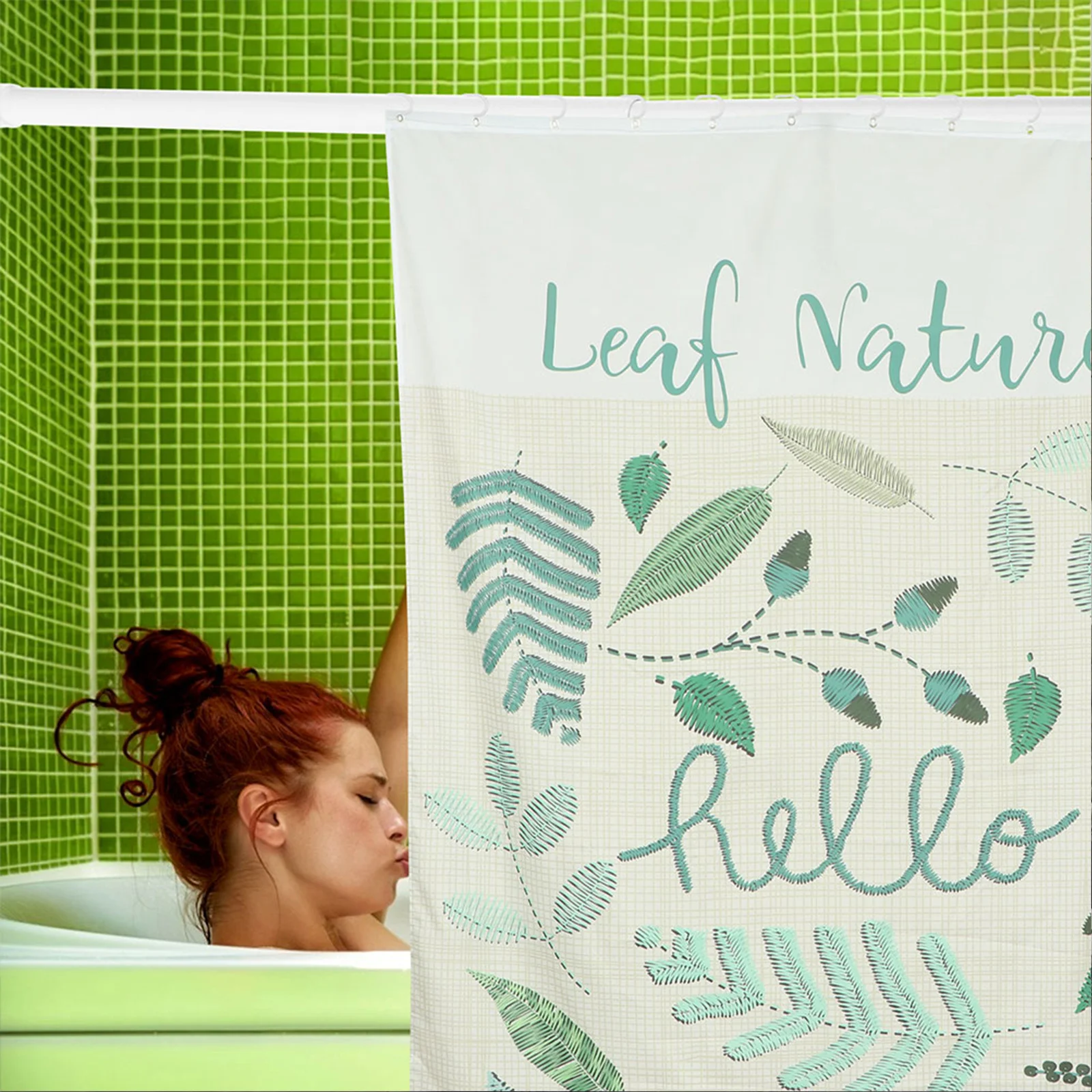 

Telescopic Curtain Rod For Home No Drill Adjustable Shower Clothes Drying Rod Punch-Free Wardrobe Hanging Rail Extendable Door