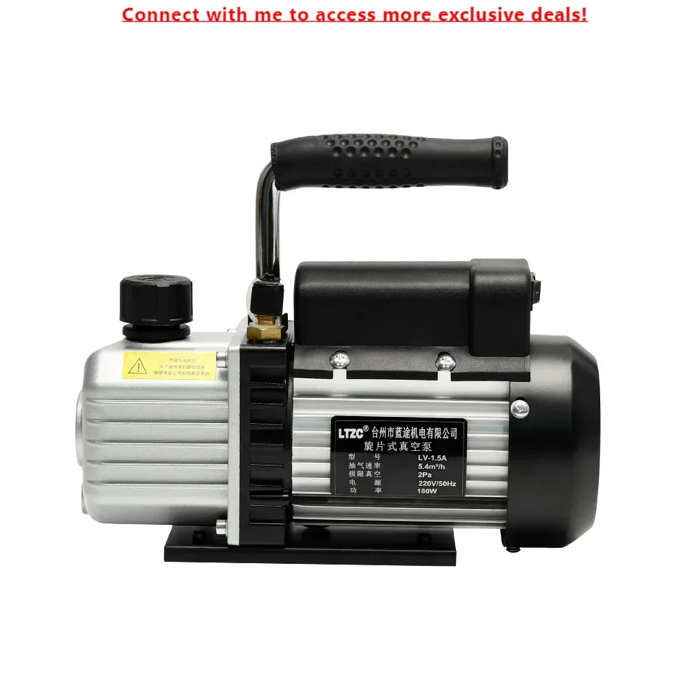 

High 7.2m3/h HVAC Single-Stage Mini Rotary Vane Air AC Vacuum Pump Dual Stage With Temperature Control Feature