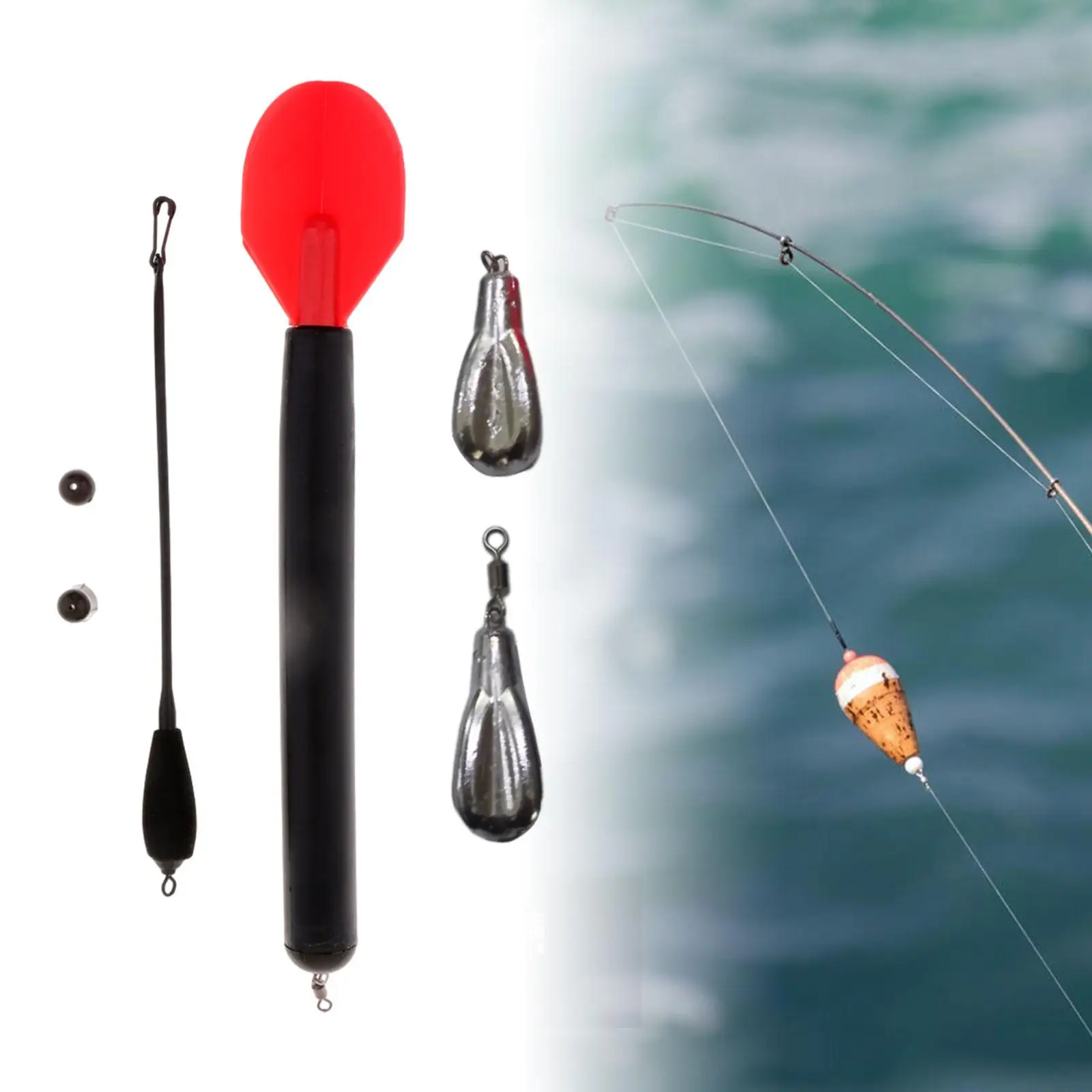 21cm Carp Coarse Fishing Marker Float Kit & 2pc 85g Sinkers - view 5