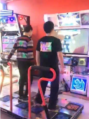 Guangzhou USED amusement park machine pump it up 20th anniversary version arcade dance machine