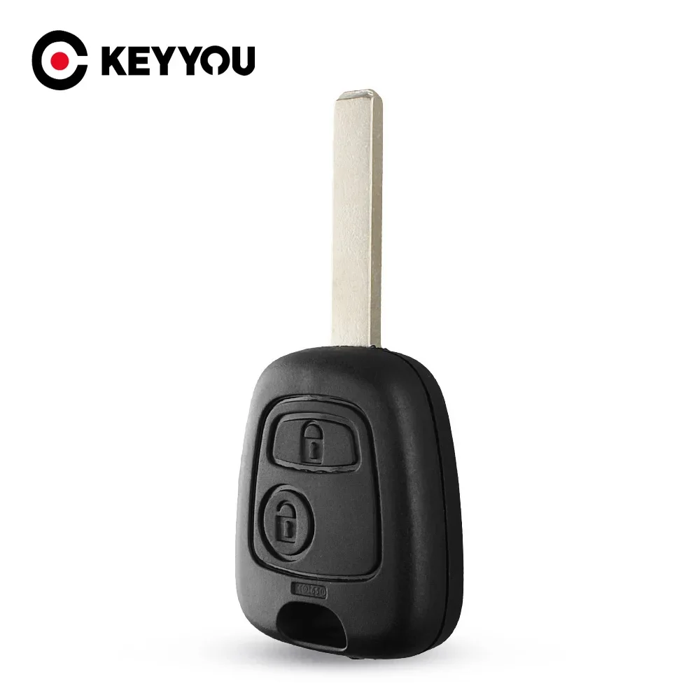 KEYYOU 10X 2 Buttons Remote Car Key Case Shell Fob For Citroen C1 C2 C3 Pluriel C4 C5 C8 Xsara Picasso Cover