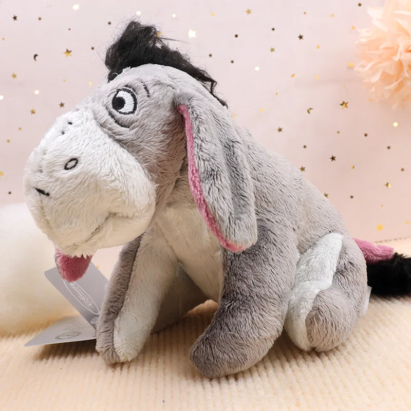 Gray Little Eeyore Stuffed Animal Toys Kawaii Soft Winnie The Pooh Items For Kids Cute Plushies Anime Small Dolls Girls Birthday