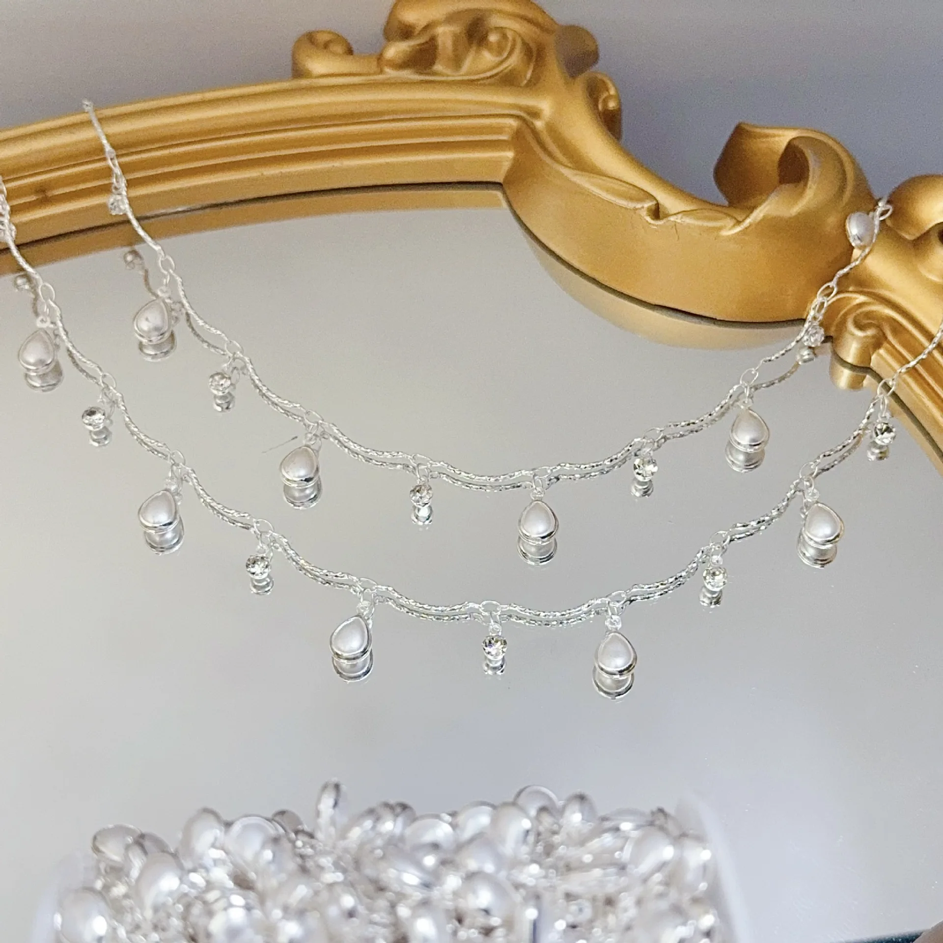 จี้รูปทรงโค้งมนประณีตขนาด 0.5/ - Pearl Trim Chain บทวิจารณ์และราคา