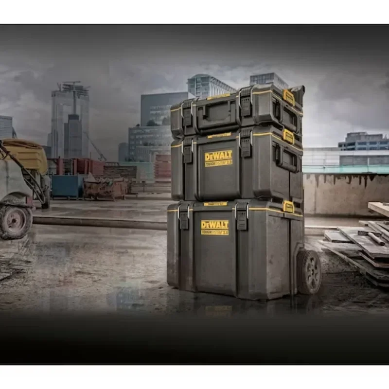DEWALT DWST83342-1 Large Storage Tool Box Tough System DS400 Storage Case Set IP65 Dust and Water Resistance Toolbox