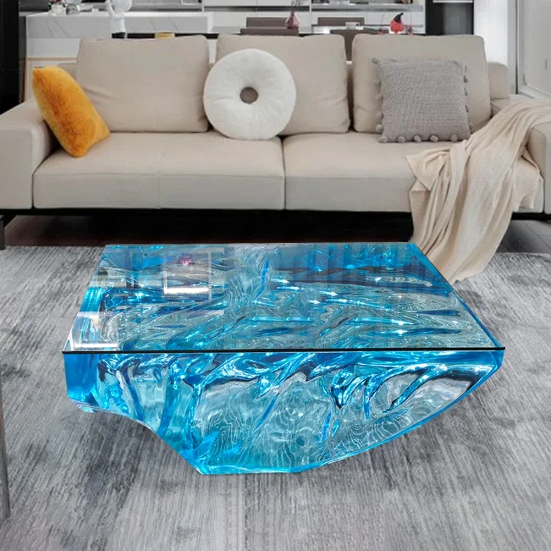 Simple Modern Transparent Resin Home Living Room Home Tea Table