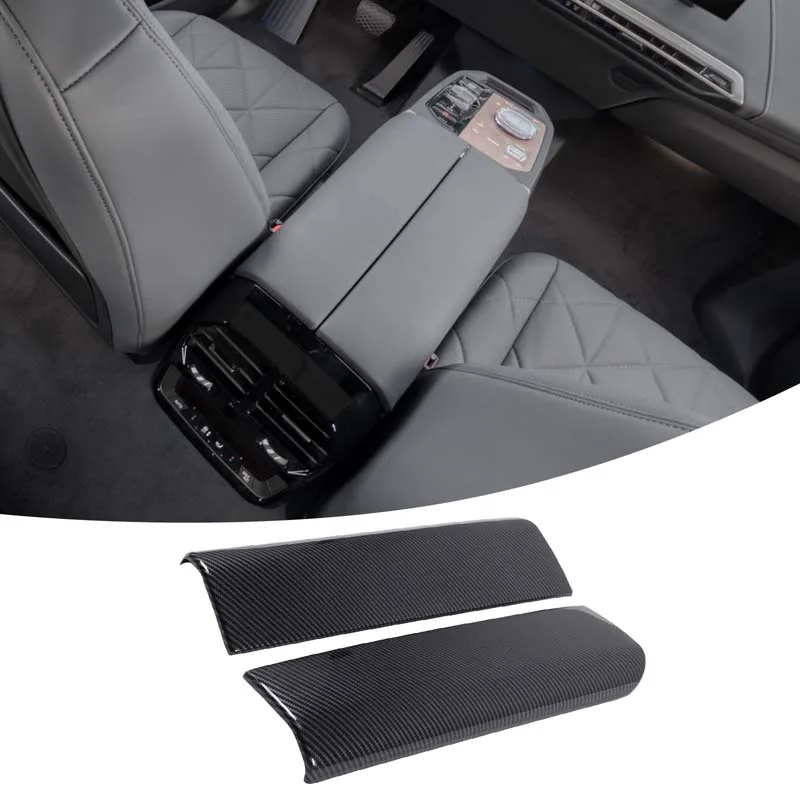 

Для BMW ix I20 2022-2024 автомобильная центральная консоль подлокотник декоративная крышка ABS углеродное волокно аксессуары для модификации автомобиля