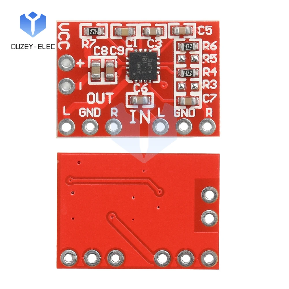 DC 2.3 ~ 5.5V TPA6132 miniaturowy wzmacniacz słuchawkowy płyta wzmacniacza audio różnica do płyty wzmacniacza z pojedynczym wejściem przedwzmacniacz
