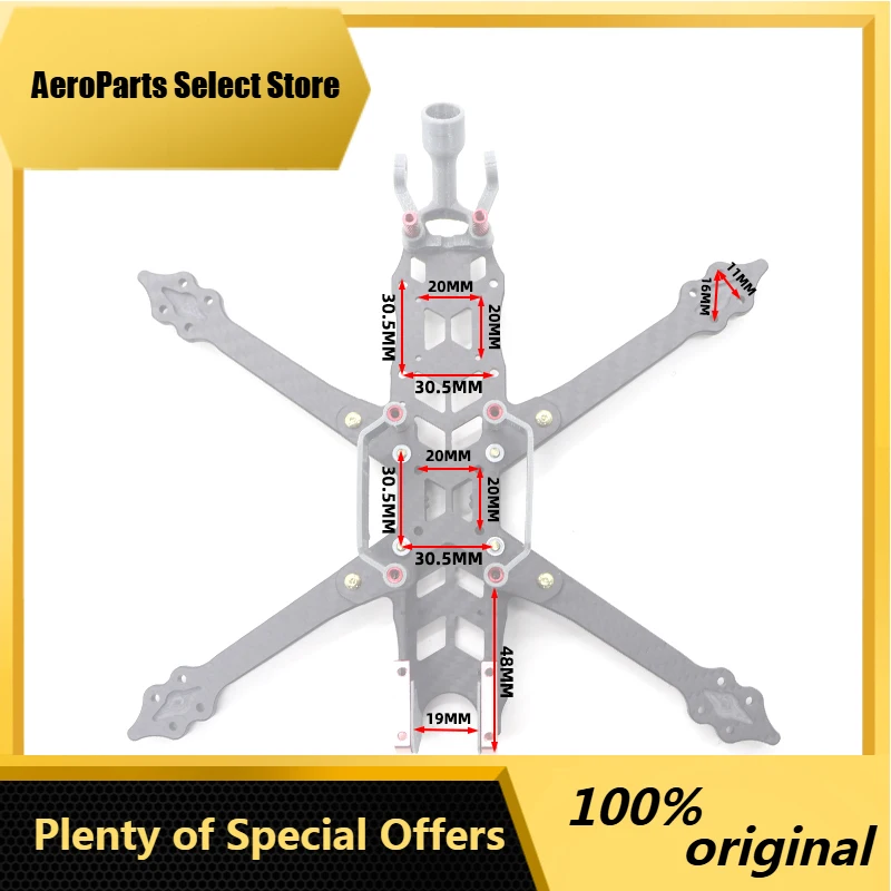 AP1Mark5 HD 3K Carbon Fiber Quadcopter Frame Kits 5mm Arm Analog / Vista / HD For RC FPV Freestyle 5 Inch Drones