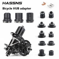 HASSNS Mtb Cube Adapter Bicycle Hub Micro Spline 8/9/10/11/12 Speed Bushing THRU Cap Freehub Xd MS Adapter Mountain Road Bike