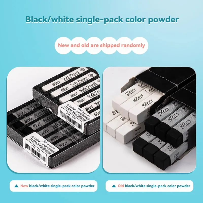 Soft Colors Chalk Non Toxic Black/White Color Powder Sticks Smearing Drawing Sketch Graffiti Art Supplies Painting Stationery