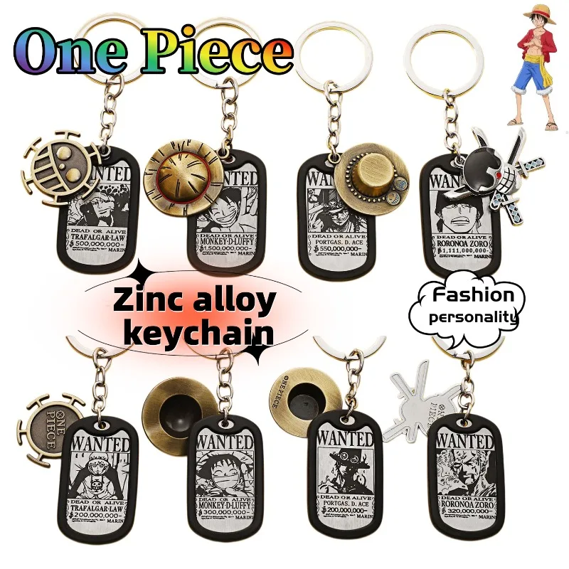 

One Piece Straw Hat Keychain Cute Fashion Cartoon Personalized Creative Simple Kawaii Bag Pendant Gift for Friends' Birthday
