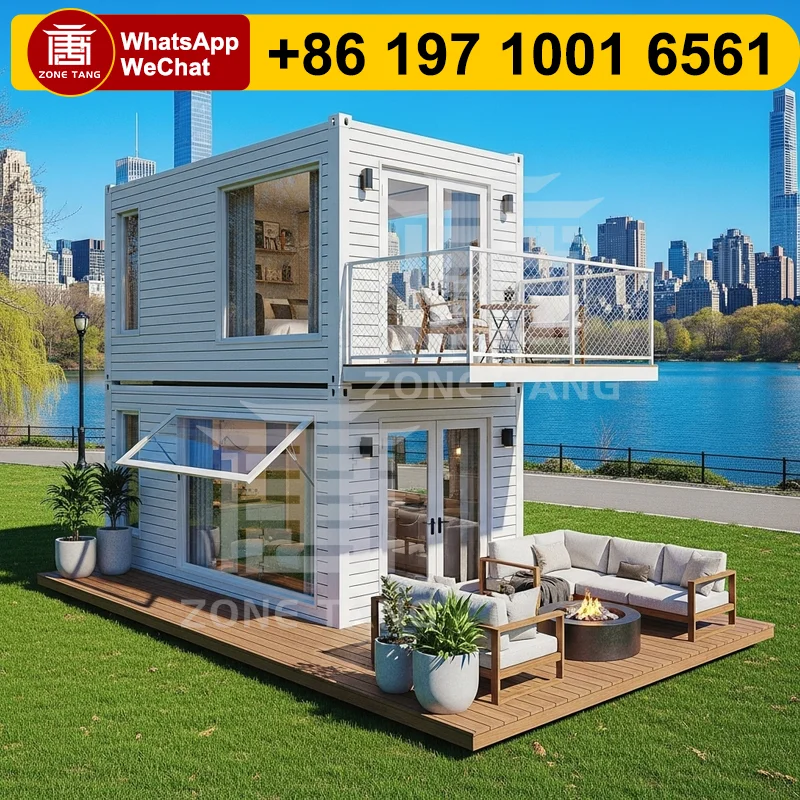 

Global Shipping Prefab Cabins Waterproof Container House Customize Pattern Flat Pack House Prefabricated Convenient Developer