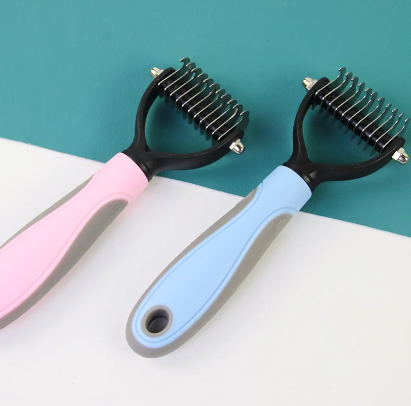 Pet Comb Double-sided Stainless Steel Knotted Comb Cleaning Beauty Removing Floating Hair Special Cat Comb  Pet Supplies